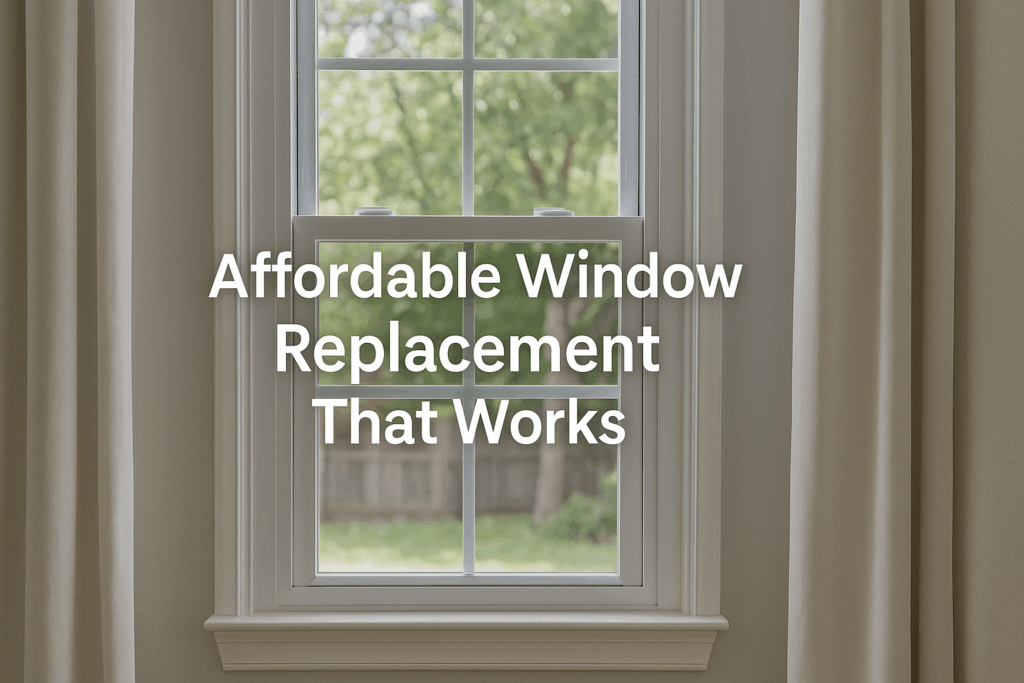 Affordable Window Replacement That Works