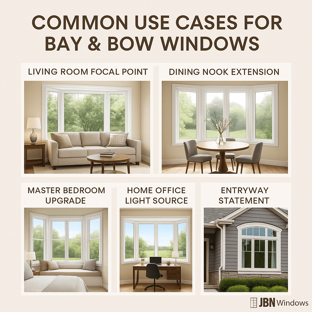 Common Use Cases for Bay & Bow Windows