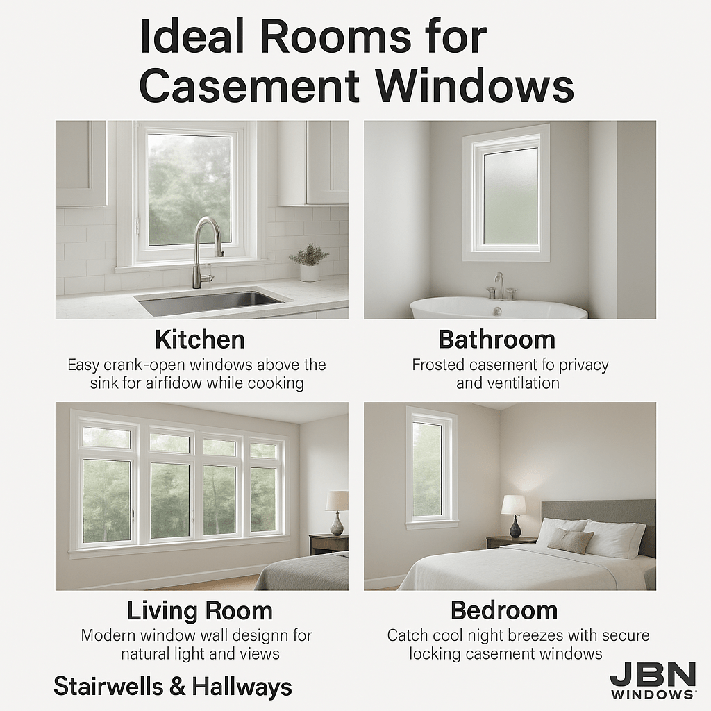 Ideal Rooms for Casement Windows