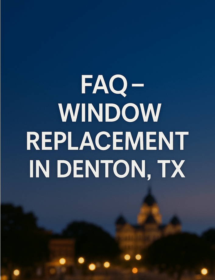 Window Replacement in Denton