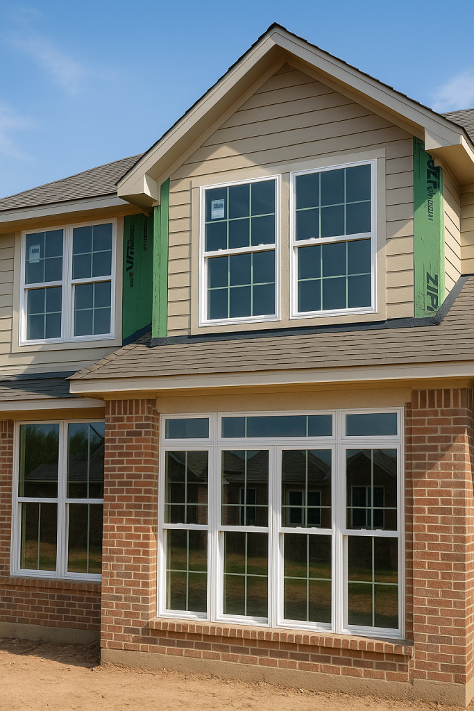 New Construction Windows for Denton Homes