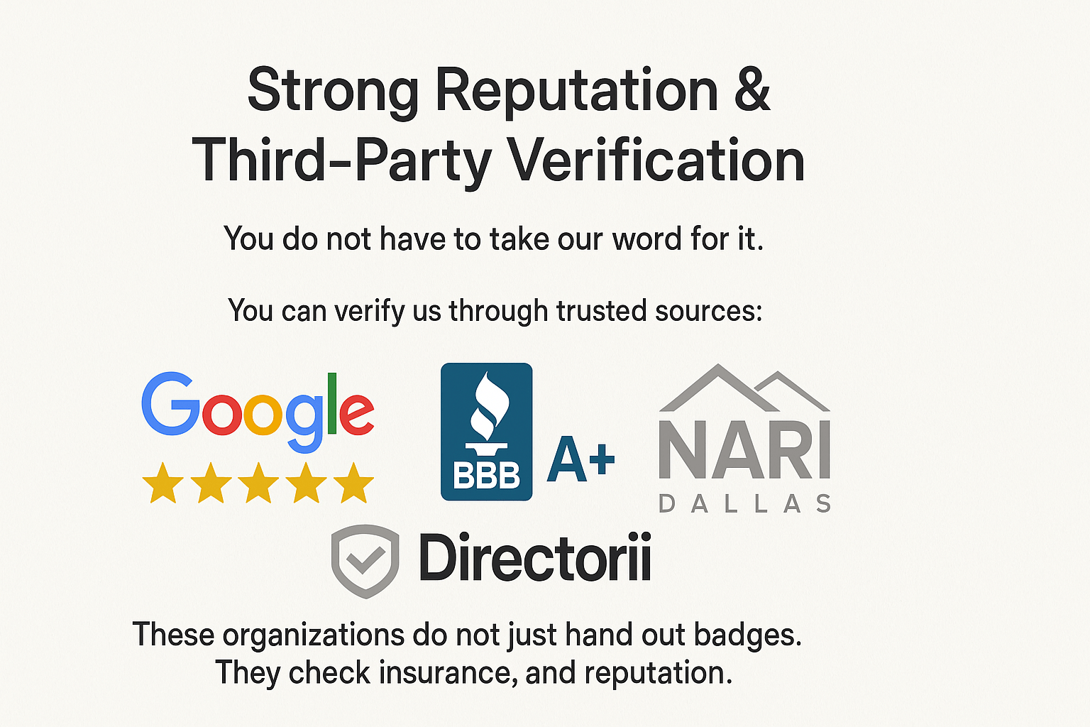Strong Reputation & Third‑Party Verification
