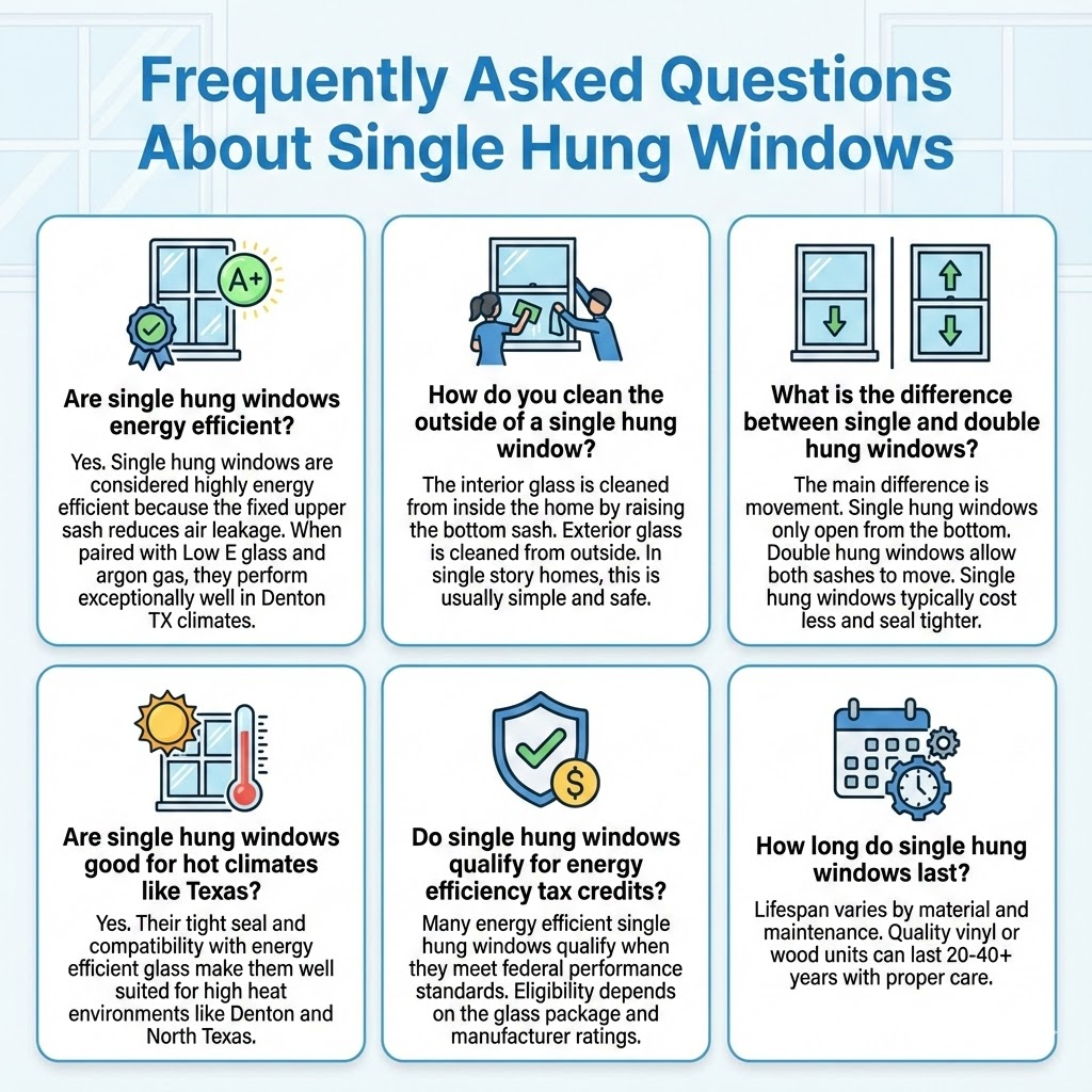 Frequently Asked Questions About Single Hung Windows