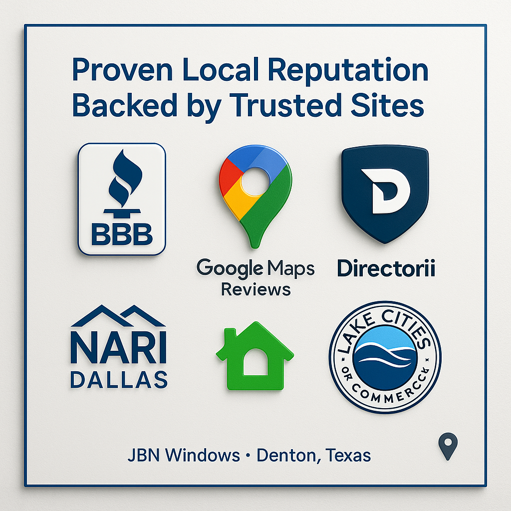 Proven Local Reputation Backed by Third-Party Sites