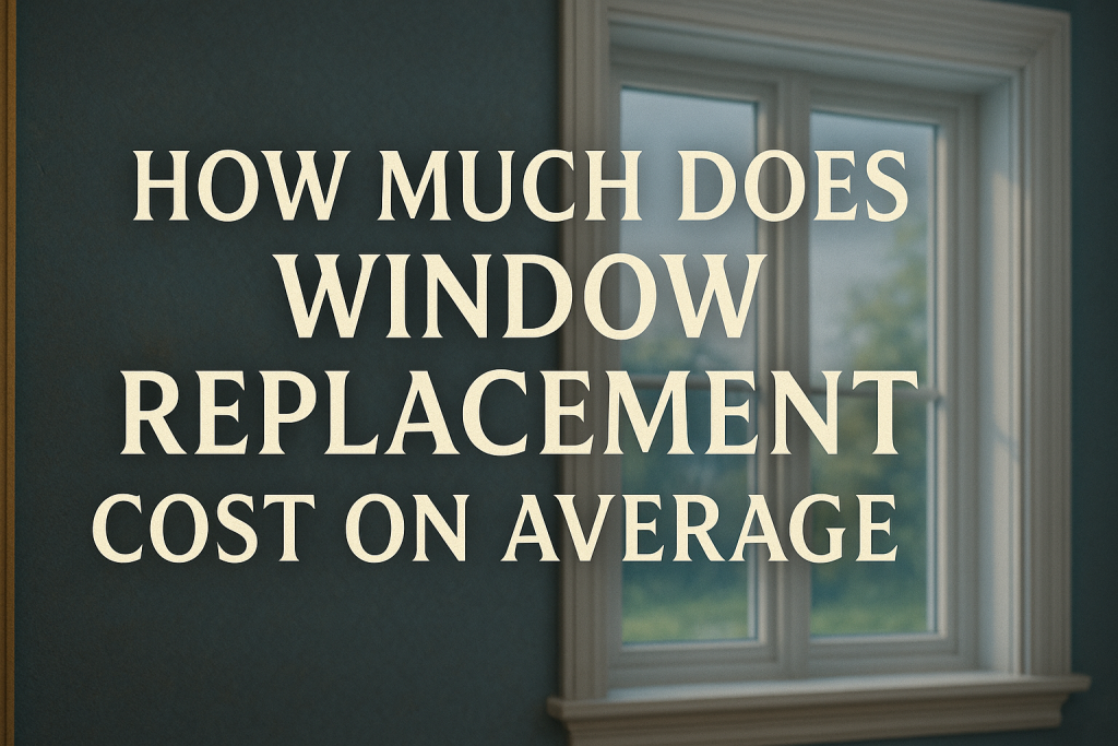 How much does window replacement cost on average 38 window replacement cost