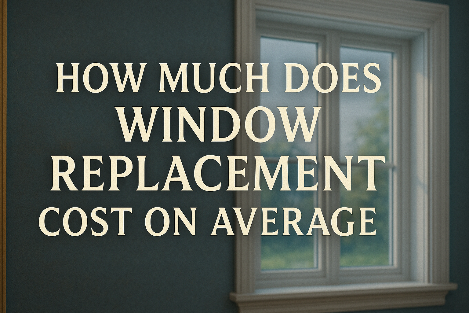 window replacement cost