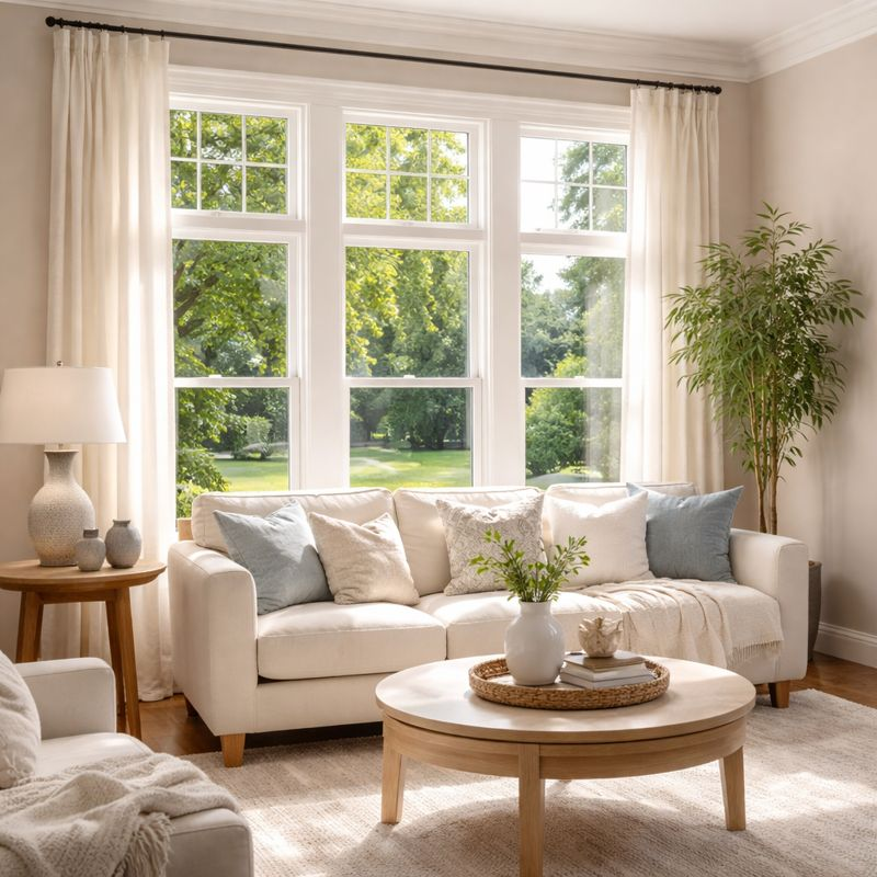 Energy efficient windows improving indoor comfort and insulation