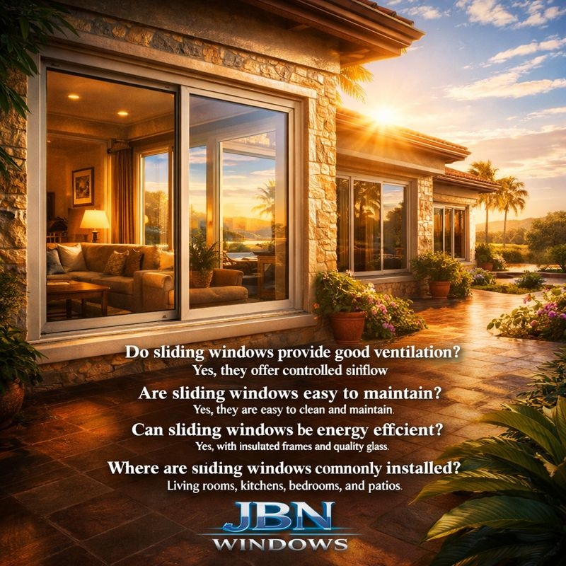 Frequently Asked Questions Do sliding windows provide good ventilation
