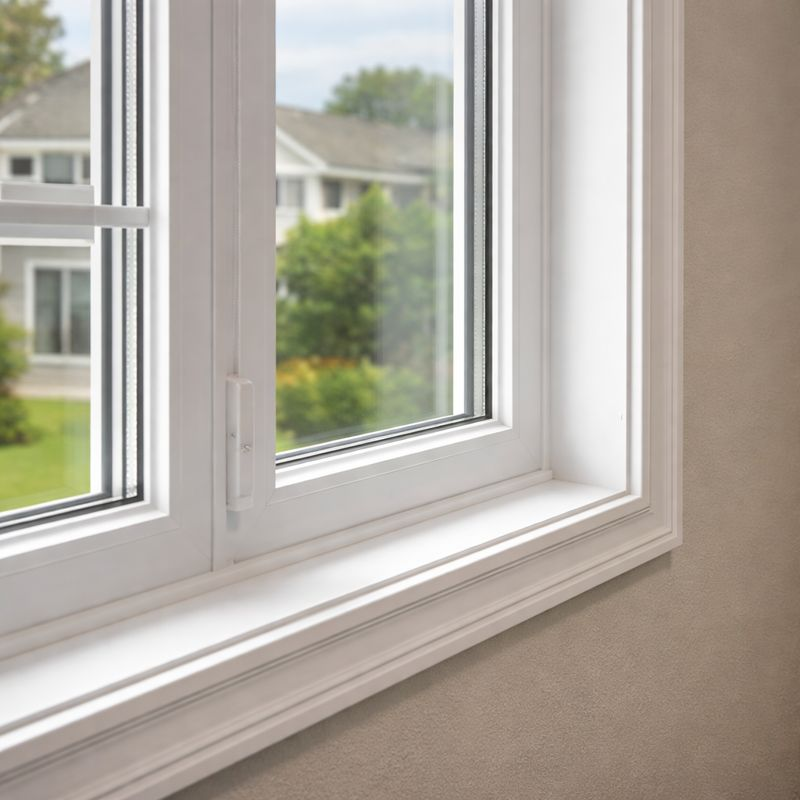Key takeaway example of properly installed residential window by JBN Windows Denton TX