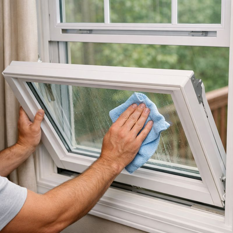 Easy maintenance and cleaning of tilt-in Double Hung Windows
