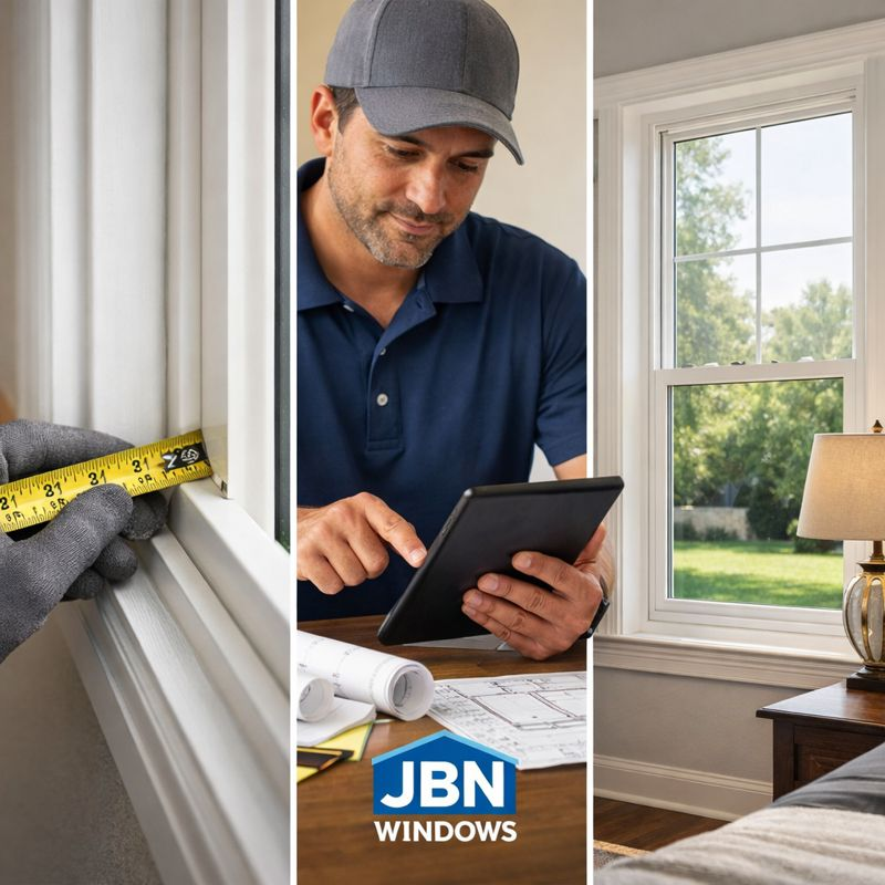 Professional window installation process from measurement to completion