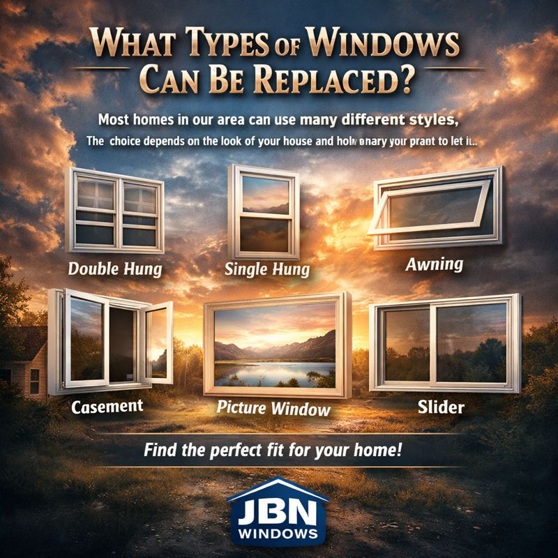 What Types of Windows Can Be Replaced