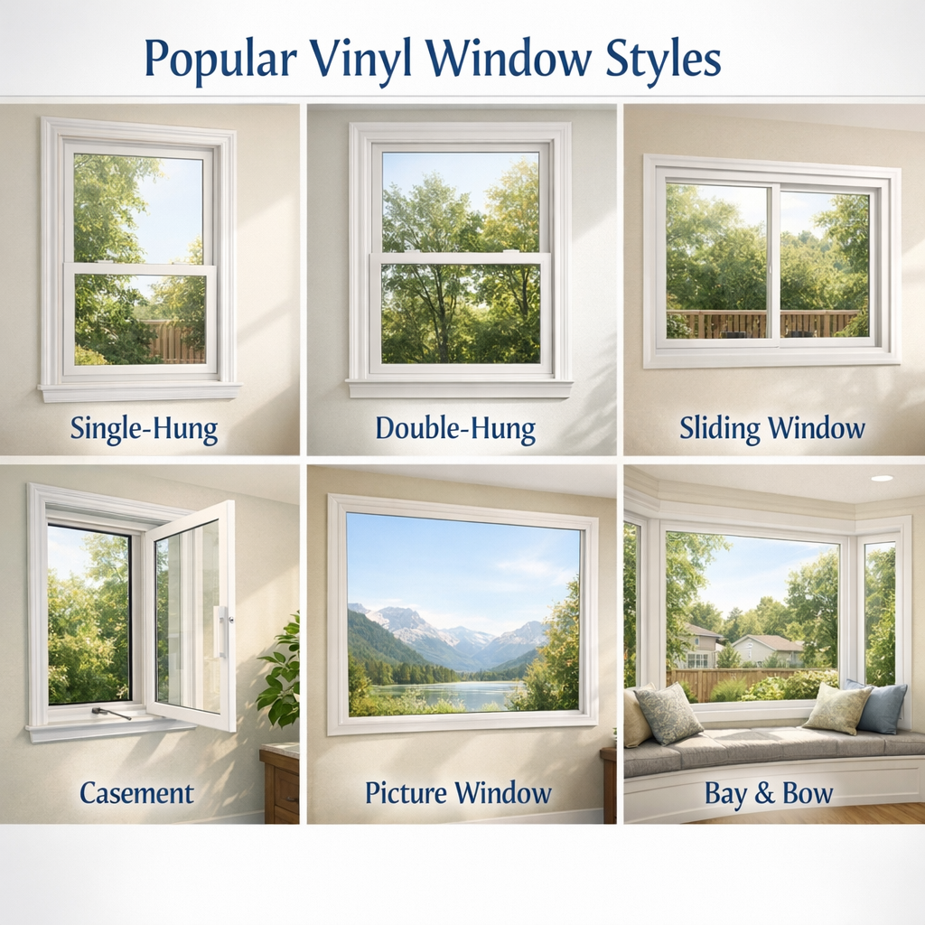 Popular Vinyl Window Styles