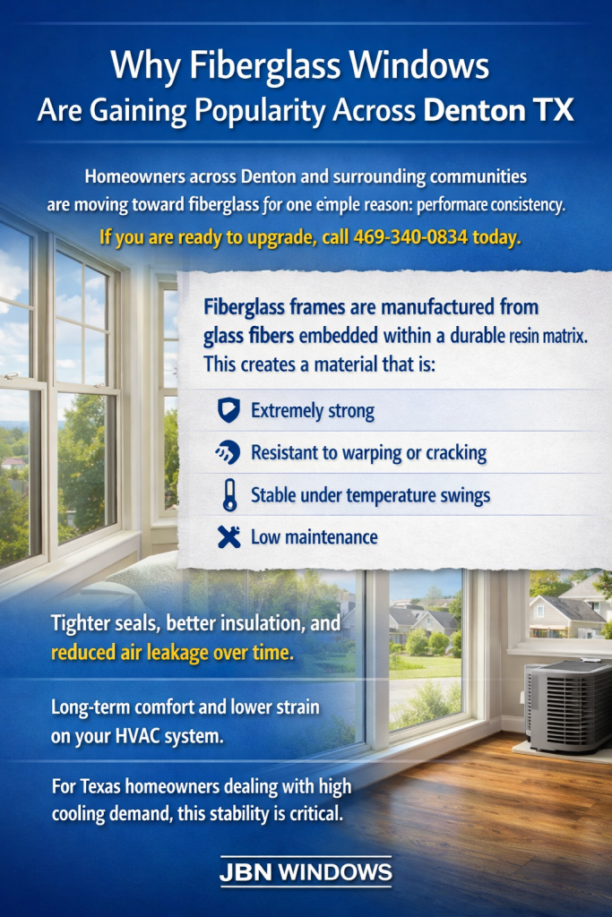 Why Fiberglass Windows Are Gaining Popularity Across Denton TX