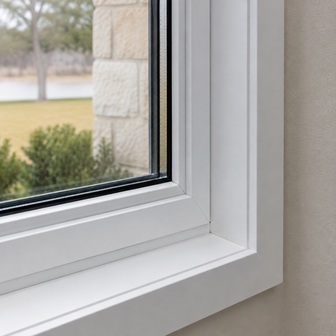 Vinyl Windows Lake Dallas TX 3 Heavy-duty white vinyl window frame and insulated glass