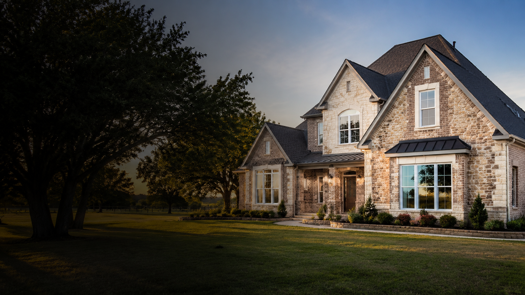 Vinyl Windows Argyle TX 1 Vinyl Windows Argyle TX installed on a brick and stone home