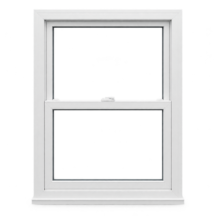 White double-hung window style