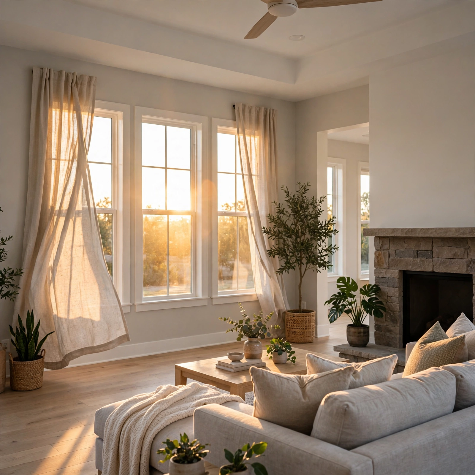 Double Hung Windows Denton TX 6 Fresh double-hung windows on a Robson Ranch home in Denton
